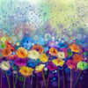 Color painting flowers backdrop for children photography - whosedrop