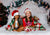 Christmas backdrop for family photography Christmas headboard