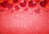 Valentines day backdrops with red love-heart-cheap vinyl backdrop fabric background photography