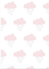 Pink clouds pattern backdrop for child photography-cheap vinyl backdrop fabric background photography