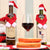 Chirstmas decoration wine bottle gift set scarf and hat bottle(10 Pcs Scarf+10 Pcs hat)