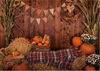 Autumn pumpkin backdrops with hay Thanksgiving background-cheap vinyl backdrop fabric background photography