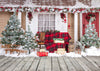 Christmas backdrop for family photography - whosedrop