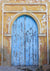Sky blue vintage door backdrop senior background