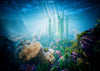 Summer underwater ocean backdrop mermaid photo-cheap vinyl backdrop fabric background photography