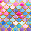 Colorful pattern backdrops summer mermaid background-cheap vinyl backdrop fabric background photography