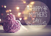 Happy Mother's Day backdrops purple heart-shaped-cheap vinyl backdrop fabric background photography