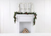 Christmas background white fireplace backdrop