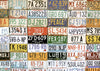License plate pattern background for child photography - whosedrop