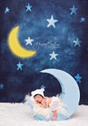 Child starry night backdrop pattern background-cheap vinyl backdrop fabric background photography