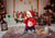 Christmas backdrop white fireplace and Christmas tree background