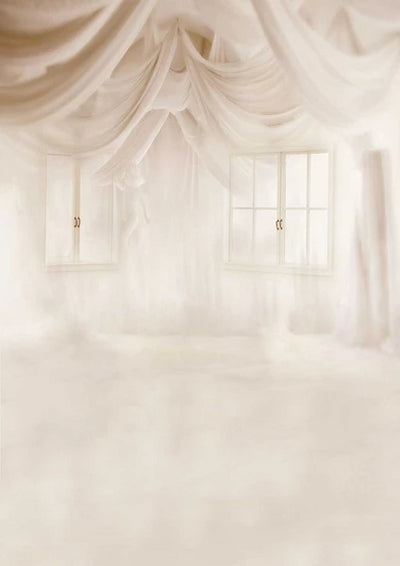 Dreamy wedding backdrop window background with angel - whosedrop