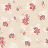 Brown backdrop red flower pattern for child photography - whosedrop