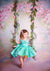 Fine art background floral backdrop for girl