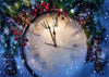 Clock background christmas winter backdrops