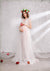 Photography studio tulle maternity dress
