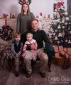 Christmas parlor fireplace with bear backdrop - whosedrop