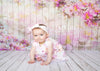 Newborn watercolor painted flower wood backdrop-cheap vinyl backdrop fabric background photography