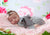 Flower pattern backdrop for child photo
