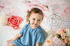 Pink flower backdrops children photo background-cheap vinyl backdrop fabric background photography