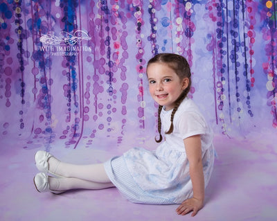 Spring purple flower backdrop for children-cheap vinyl backdrop fabric background photography
