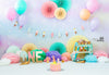 Cake smash backdrop summer ice cream background-cheap vinyl backdrop fabric background photography