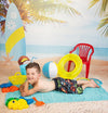 Summer beach backdrop blue sea-cheap vinyl backdrop fabric background photography