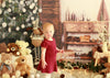Vintage christmas backdrop living room background-cheap vinyl backdrop fabric background photography