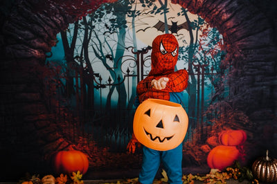 Halloween theme background horror night backdrop-cheap vinyl backdrop fabric background photography