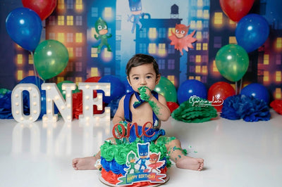 Superman background children cake smash backdrops-cheap vinyl backdrop fabric background photography