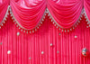 Rose curtain backdrop for wedding photography-cheap vinyl backdrop fabric background photography