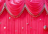 Rose curtain backdrop for wedding photography-cheap vinyl backdrop fabric background photography