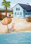 Summer beach photography backdrop travel background-cheap vinyl backdrop fabric background photography