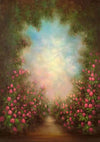 Newborn photo spring flower backdrop-cheap vinyl backdrop fabric background photography