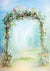 Sky blue wedding photo flower backdrop fine art background