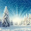Winter photography backdrop pine and snowflake-cheap vinyl backdrop fabric background photography