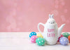 Happy Easter backdrops with colorful eggs-cheap vinyl backdrop fabric background photography