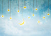 Stars and moon backdrop for child photo