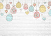 White birck wall backdrops easter background