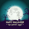 Happy halloween backdrop horror night background-cheap vinyl backdrop fabric background photography