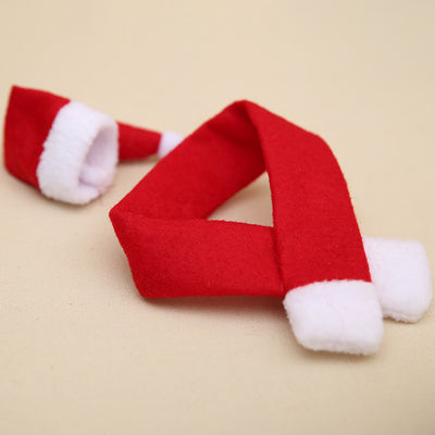 Chirstmas decoration wine bottle gift set scarf and hat bottle(10 Pcs Scarf+10 Pcs hat) - whosedrop