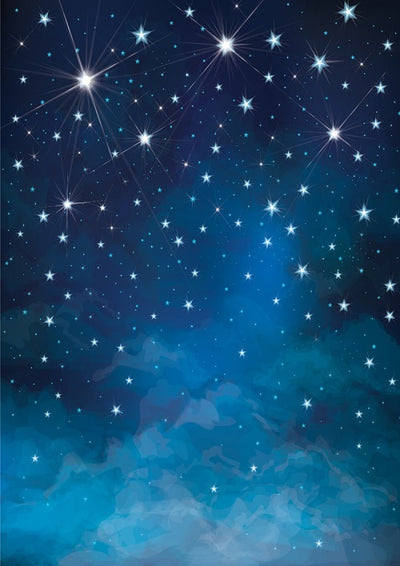 Night blue sky and stars background for children photography - whosedrop