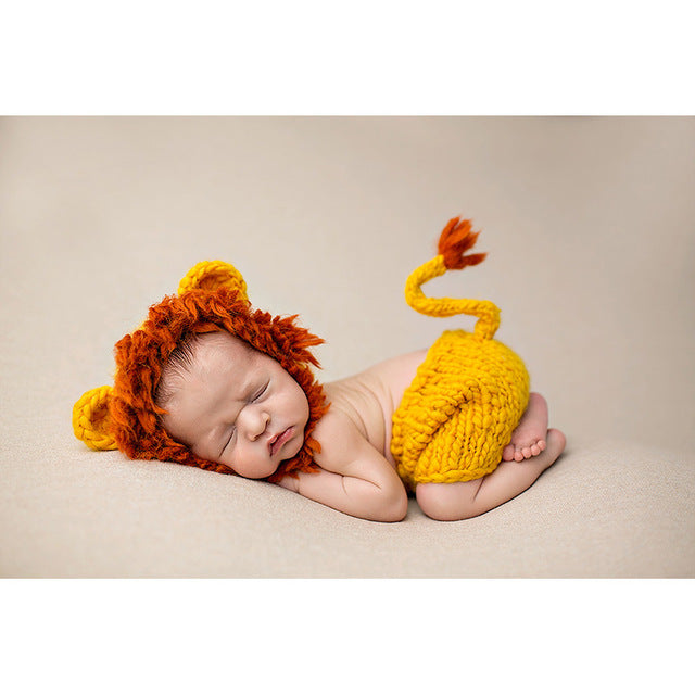 Shop Knitting soft hat baby clothing cute animal newborn