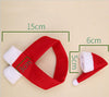 Chirstmas decoration wine bottle gift set scarf and hat bottle(10 Pcs Scarf+10 Pcs hat) - whosedrop