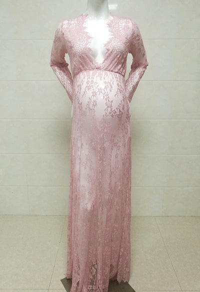 Maternity photography clothing Lace Maternity dress fancy shooting photo - whosedrop