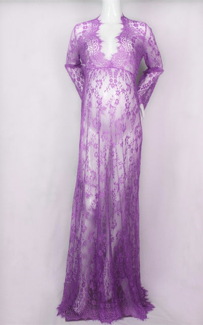 Maternity photography clothing Lace Maternity dress fancy shooting photo - whosedrop