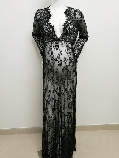 Maternity photography clothing Lace Maternity dress fancy shooting photo - whosedrop