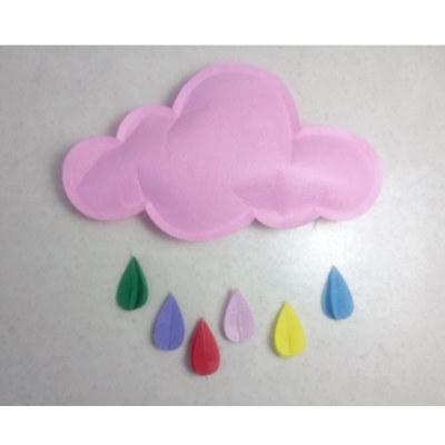 Baby Wall Hanging Decoration Cute Color Clouds Raindrops Newborns Photography Props Decoration - whosedrop