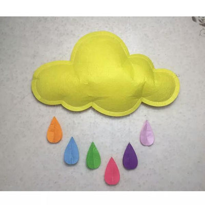 Baby Wall Hanging Decoration Cute Color Clouds Raindrops Newborns Photography Props Decoration - whosedrop