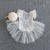 Lace pearl onesie
